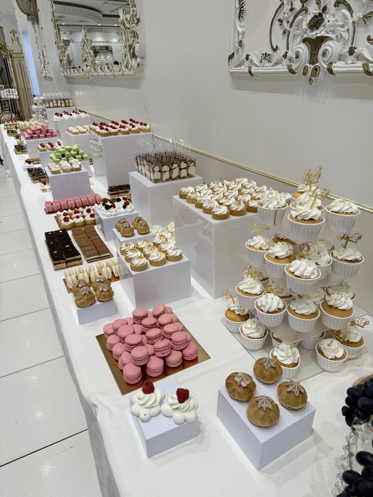 Détail de la table sucrée de mariage 3
