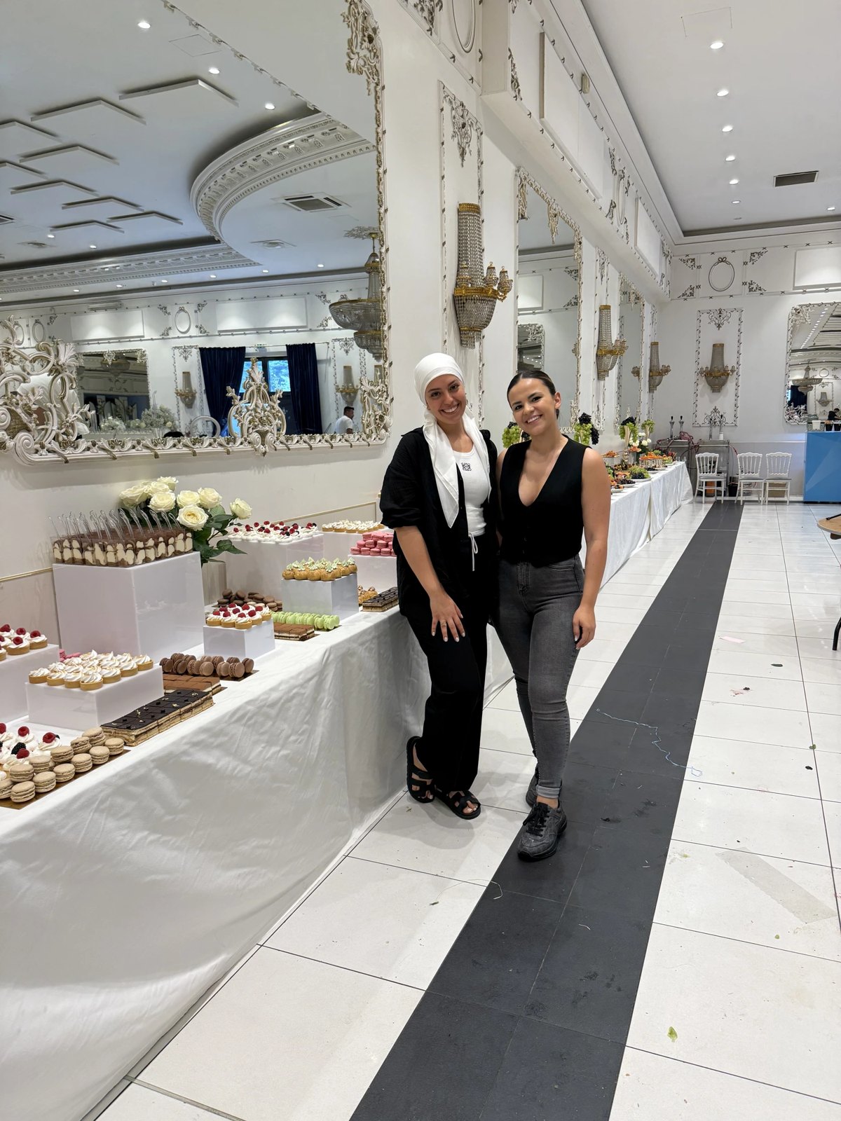 Table sucrée de mariage dressée par Atelier Dolce